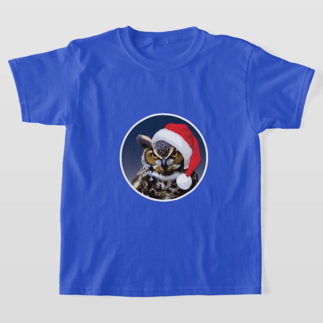 Christmas Owl - Kids' Basic T-Shirt (Laydown)