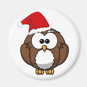 Christmas Owl Magnet
