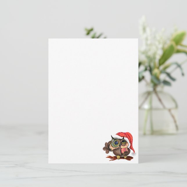 Christmas Owl Menu (Standing Front)