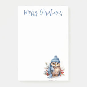 Christmas Owl Post-it Notes