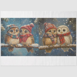 Christmas Owl Tissue Paper