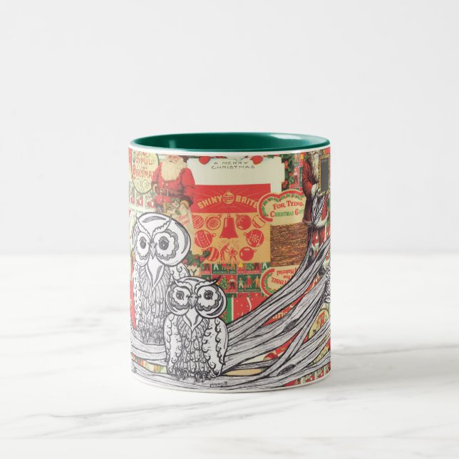 Christmas Owls 2 Mug (Center)