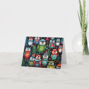 Christmas Owls Card