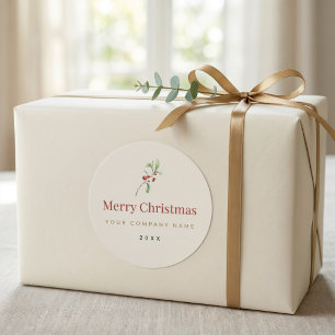 Christmas Packaging Sticker   Custom Business
