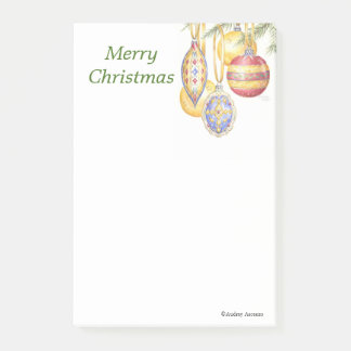 Christmas Pads Post it Ornaments Notepads 4 x 6