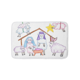 Christmas Pageant Bath Mat