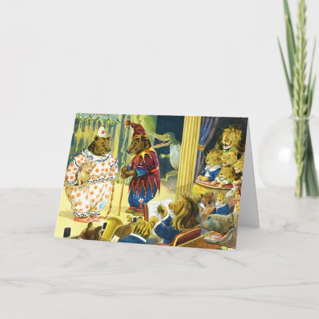 Christmas Pageant in Animal Land Holiday Card (Front)