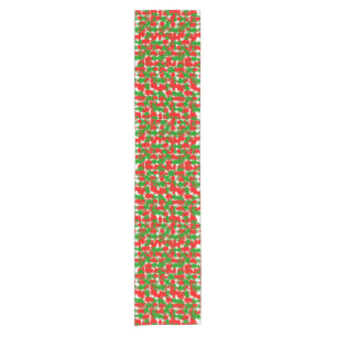 Christmas Paint Splatter Short Table Runner