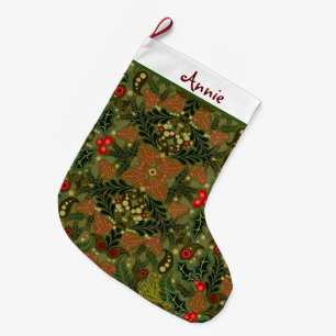 Christmas Paisley Personalised Stocking