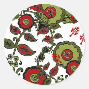 Christmas Paisley Sticker