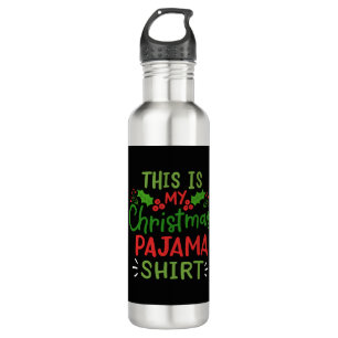 Christmas Pajama Christmas Party 710 Ml Water Bottle