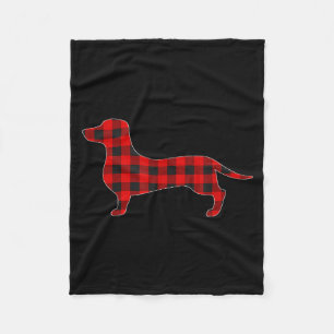 Christmas Pajama Dachshund Dog Tee Dogs Pajamas Xm Fleece Blanket