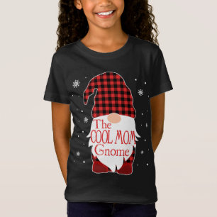 Christmas Pajama Family Gift Cool Mum Gnome Buffal T-Shirt