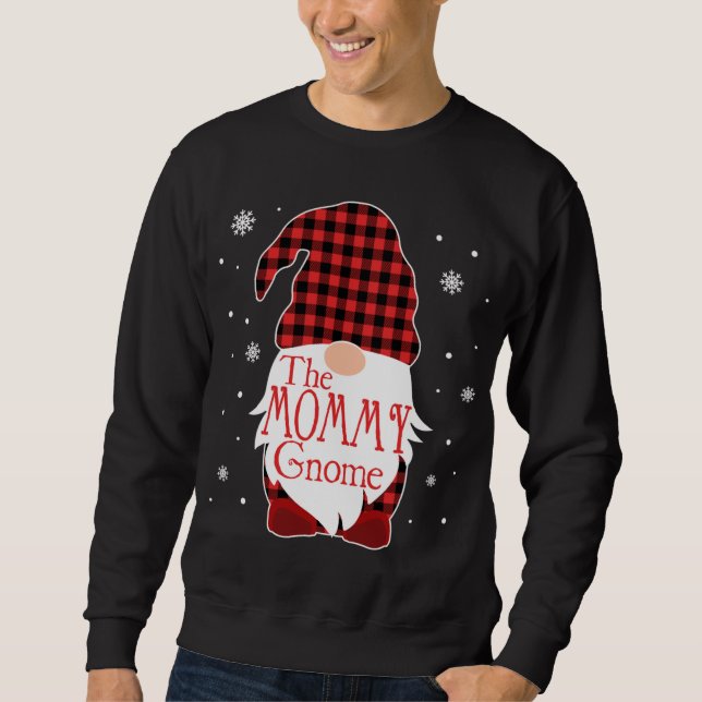 Christmas Pajama Family Gift Mummy Gnome Buffalo P Sweatshirt (Front)