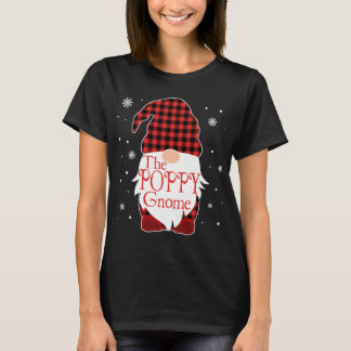 Christmas Pajama Family Gift Poppy Gnome Buffalo P T-Shirt