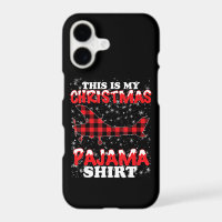 Christmas Pajama Funny Aviation Airplan Gift