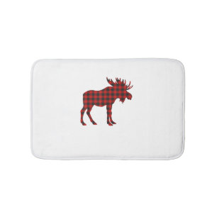 Christmas Pajama Moose Tee Animal Pyjamas Xmas Gif Bath Mat