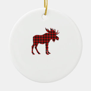 Christmas Pajama Moose Tee Animal Pyjamas Xmas Gif Ceramic Tree Decoration