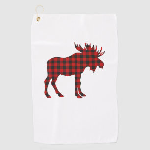 Christmas Pajama Moose Tee Animal Pyjamas Xmas Gif Golf Towel