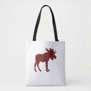 Christmas Pajama Moose Tee Animal Pyjamas Xmas Gif Tote Bag