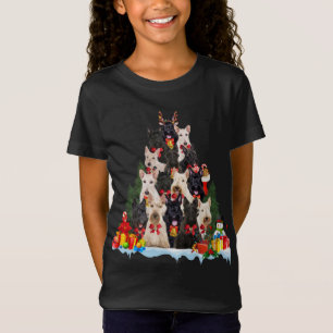 Christmas Pajama Scottish Terrier Xmas Tree Gifts  T-Shirt
