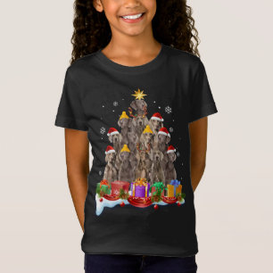 Christmas Pajama Weimaraner Tree Xmas Costume Dog T-Shirt