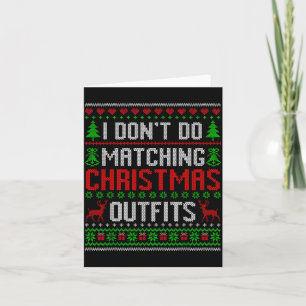 Christmas Pajamas Family Matching - I Don't Do Mat Card
