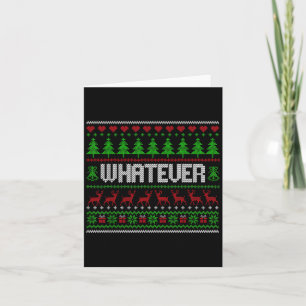 Christmas Pajamas Family Matching - Whatever  Card