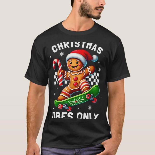 Christmas Pajamas Funny Gingerbread Ginger Christm T-Shirt (Front)