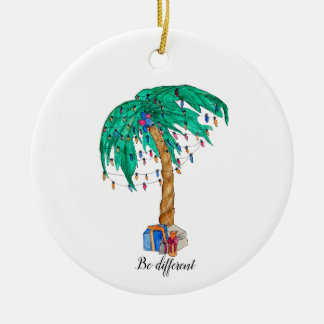 Christmas palm tree ceramic tree decoration
