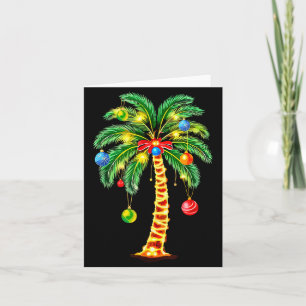 Christmas Palm Tree Hawaiian Xmas Card