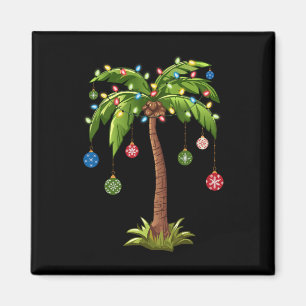Christmas Palm Tree Light Hawaiian Tropical Xmas 1 Magnet