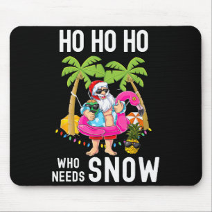 Christmas Palm Tree Santa Surfing Summer Beach Vac Mouse Pad