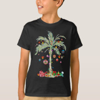 Christmas Palm Tree Tropical Xmas Beach Florida Ha