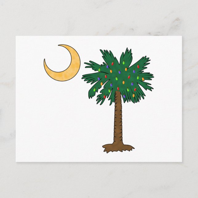 Christmas Palmetto Holiday Postcard (Front)