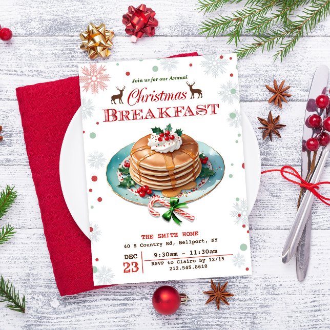 Christmas Pancakes Invitation (Creator Uploaded)