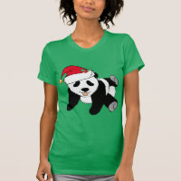 Christmas Panda Bear in Santa Hat