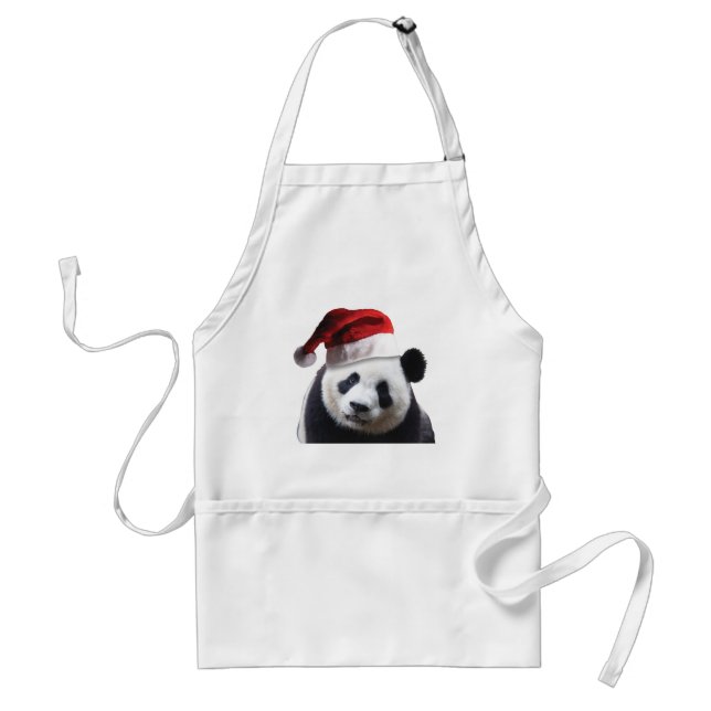 Christmas Panda Bear Standard Apron (Front)