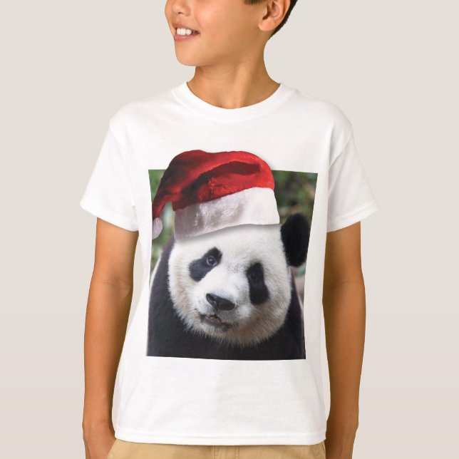 Christmas Panda Bear T-Shirt (Front)