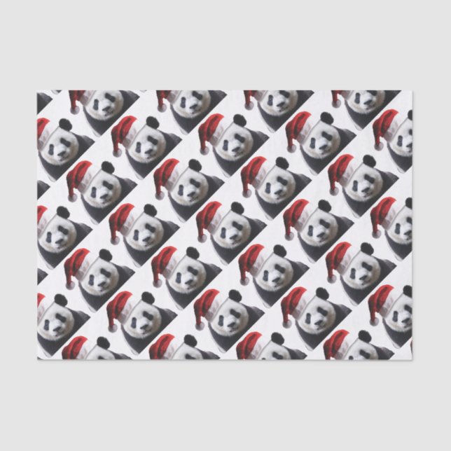 Christmas Panda Bear Tissue Paper (Front)