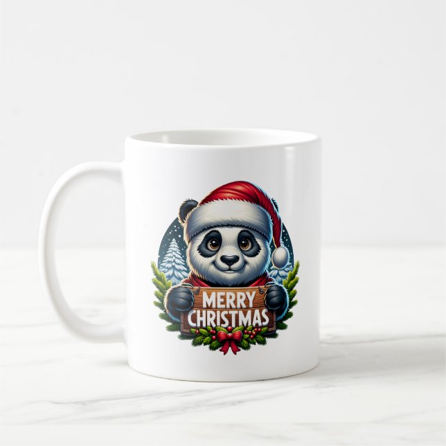 Christmas Panda Coffee Mug (Left)