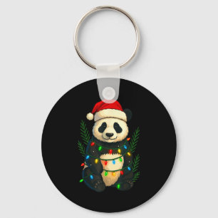 Christmas Panda  Key Ring