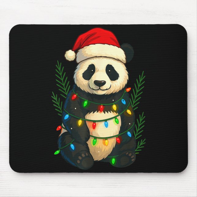 Christmas Panda  Mouse Pad (Front)