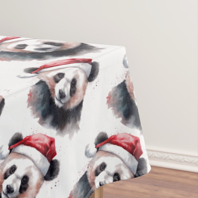 Christmas Panda Tablecloth (In Situ)