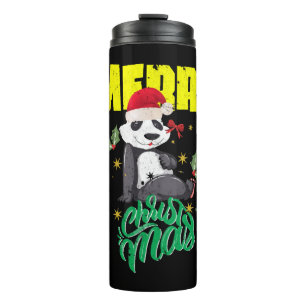 Christmas Panda Thermal Tumbler