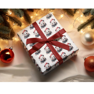 Christmas Panda Wrapping Paper