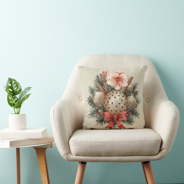 Christmas Panettone Arrangement Cushion (Chair)