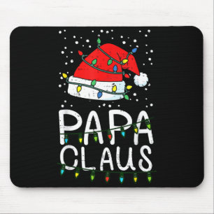 Christmas Papa Claus Santa Hat Xmas Dad Family Mat Mouse Pad