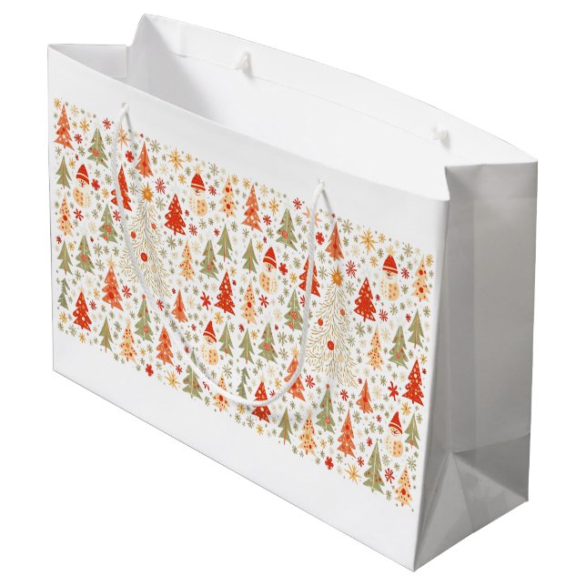 Christmas paper bag (Back Angled)