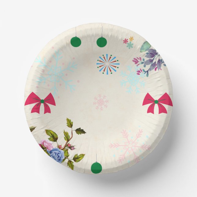 Christmas   Paper Bowls Plate (Front)